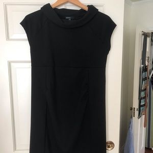 Black ponte Gap maternity dress.